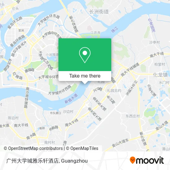 广州大学城雅乐轩酒店 map