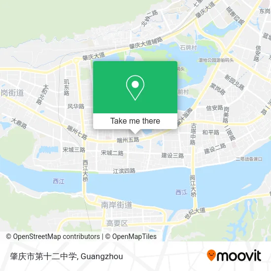 肇庆市第十二中学 map
