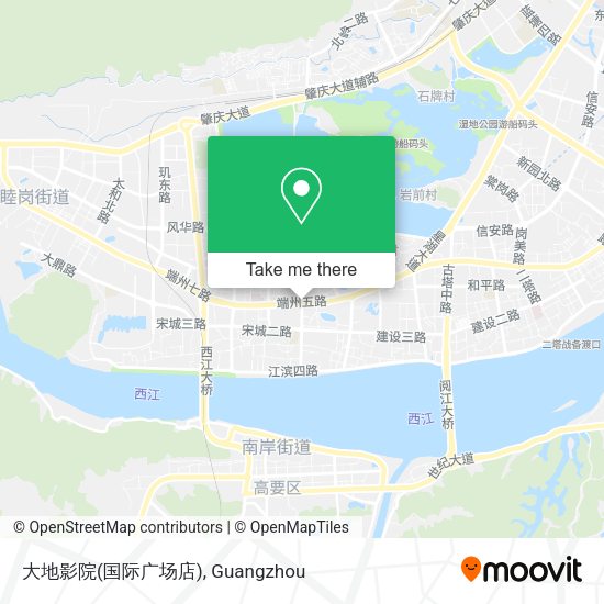 大地影院(国际广场店) map