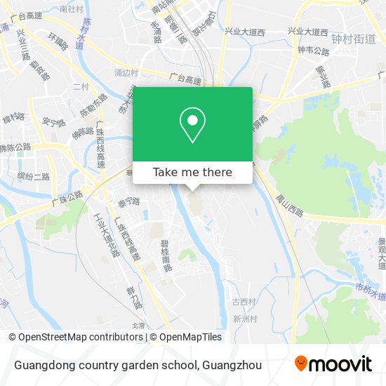Guangdong country garden school map