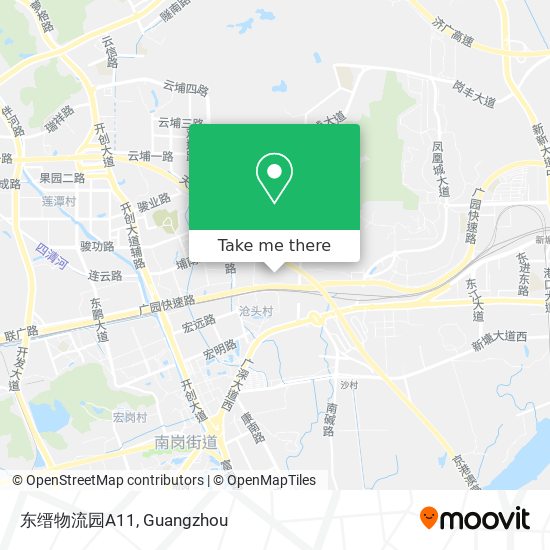 东缙物流园A11 map