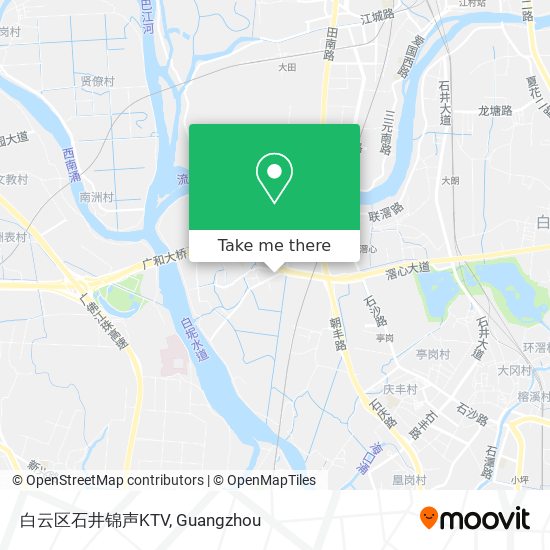 白云区石井锦声KTV map