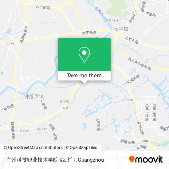 广州科技职业技术学院-西北门 map