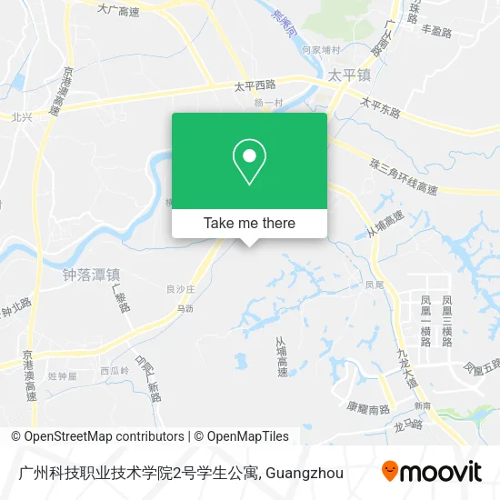 广州科技职业技术学院2号学生公寓 map