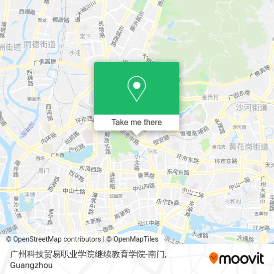 广州科技贸易职业学院继续教育学院-南门 map