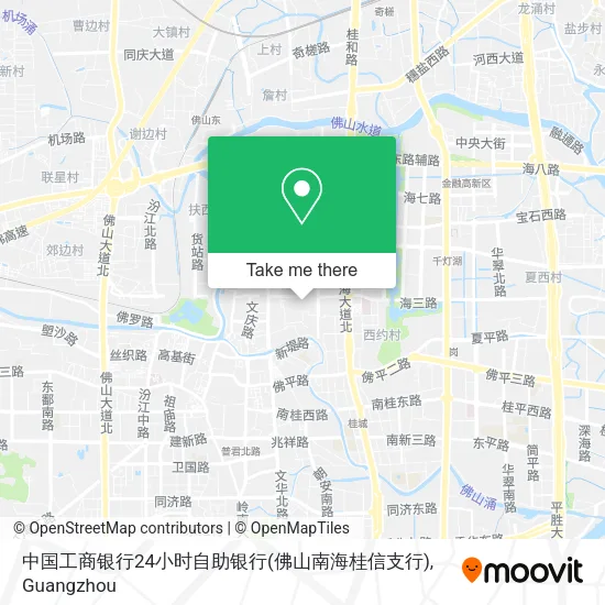 中国工商银行24小时自助银行(佛山南海桂信支行) map