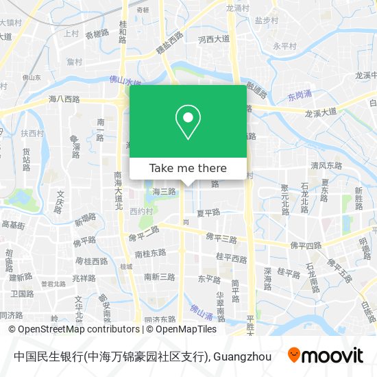 中国民生银行(中海万锦豪园社区支行) map