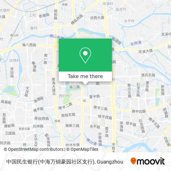 中国民生银行(中海万锦豪园社区支行) map