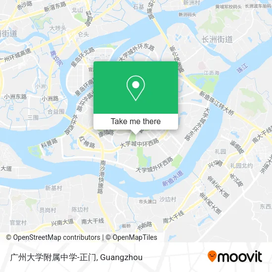 广州大学附属中学-正门 map