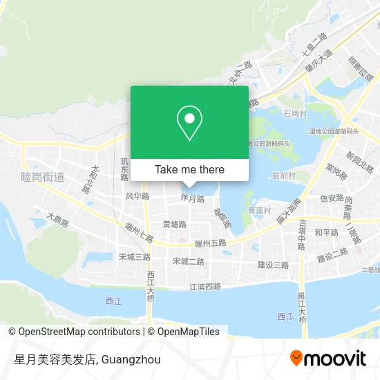 星月美容美发店 map