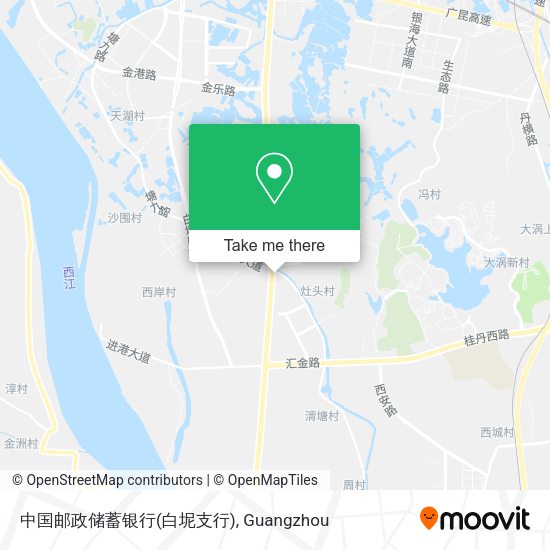 中国邮政储蓄银行(白坭支行) map