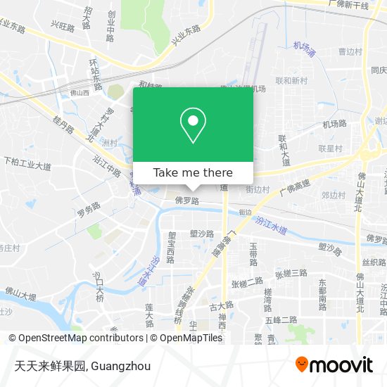 天天来鲜果园 map