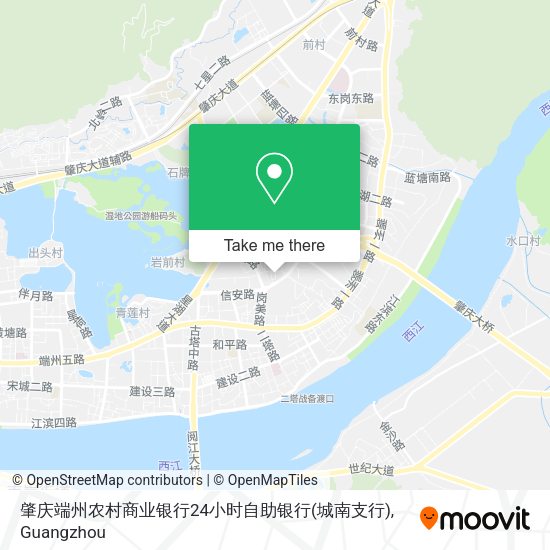 肇庆端州农村商业银行24小时自助银行(城南支行) map