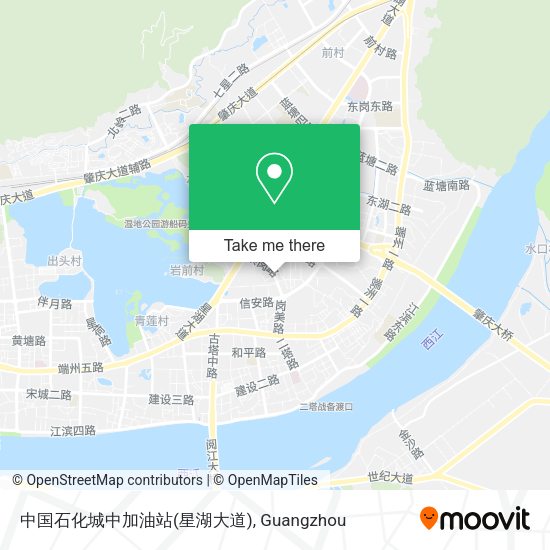 中国石化城中加油站(星湖大道) map