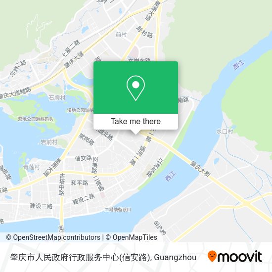 肇庆市人民政府行政服务中心(信安路) map