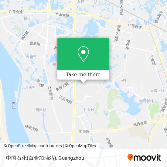 中国石化(白金加油站) map