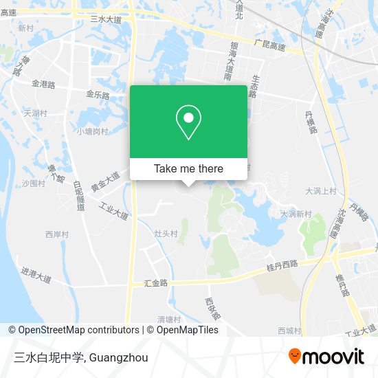 三水白坭中学 map