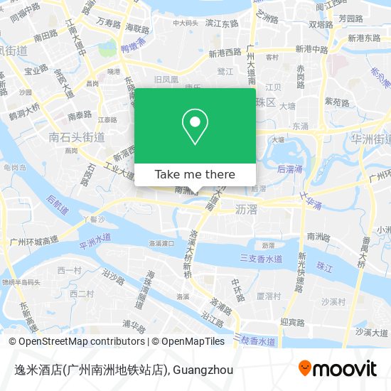逸米酒店(广州南洲地铁站店) map