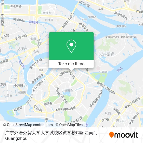 广东外语外贸大学大学城校区教学楼C座-西南门 map