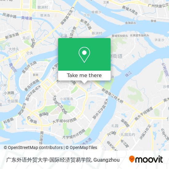 广东外语外贸大学-国际经济贸易学院 map