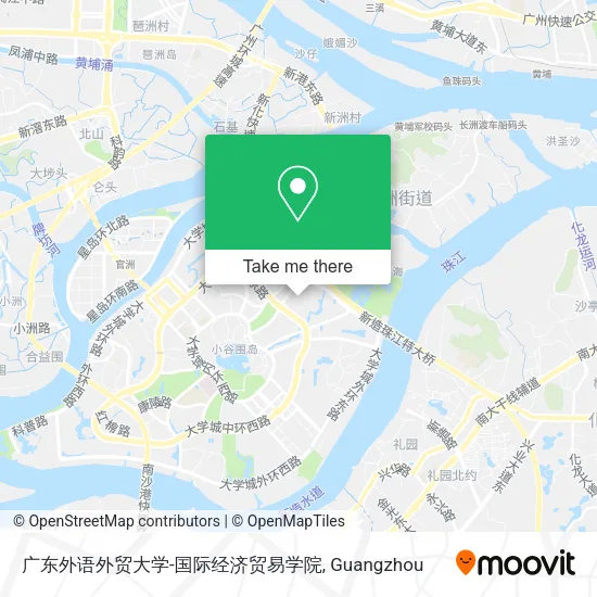 广东外语外贸大学-国际经济贸易学院 map