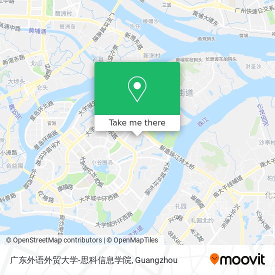 广东外语外贸大学-思科信息学院 map