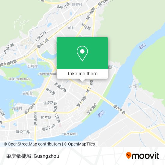 肇庆敏捷城 map