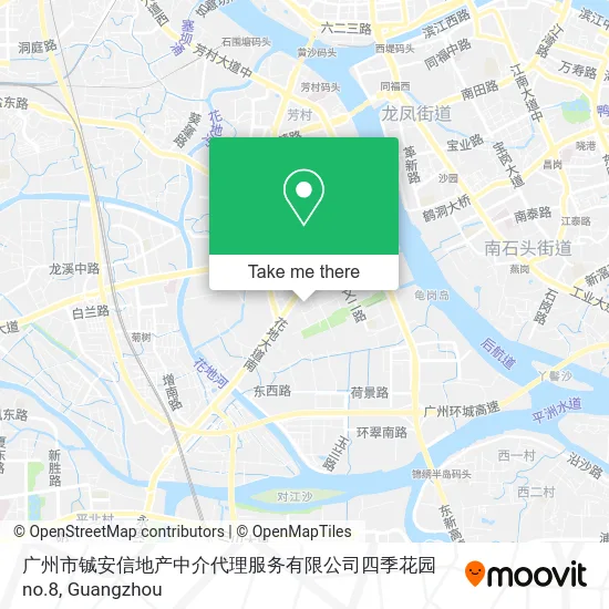 广州市铖安信地产中介代理服务有限公司四季花园no.8 map