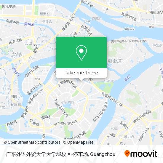 广东外语外贸大学大学城校区-停车场 map