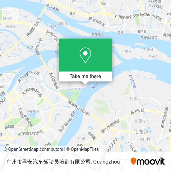 广州市粤安汽车驾驶员培训有限公司 map