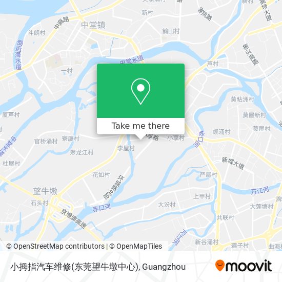 小拇指汽车维修(东莞望牛墩中心) map
