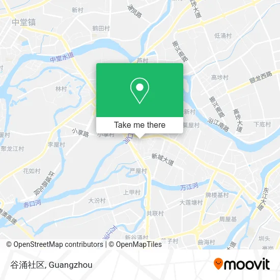谷涌社区 map