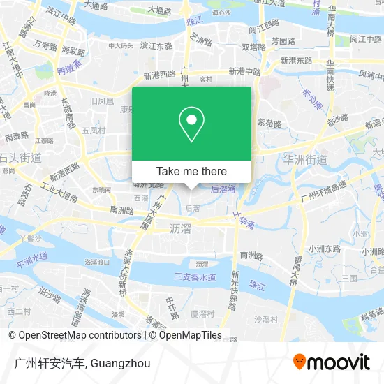 广州轩安汽车 map