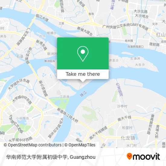 华南师范大学附属初级中学 map