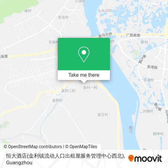 恒大酒店(金利镇流动人口出租屋服务管理中心西北) map