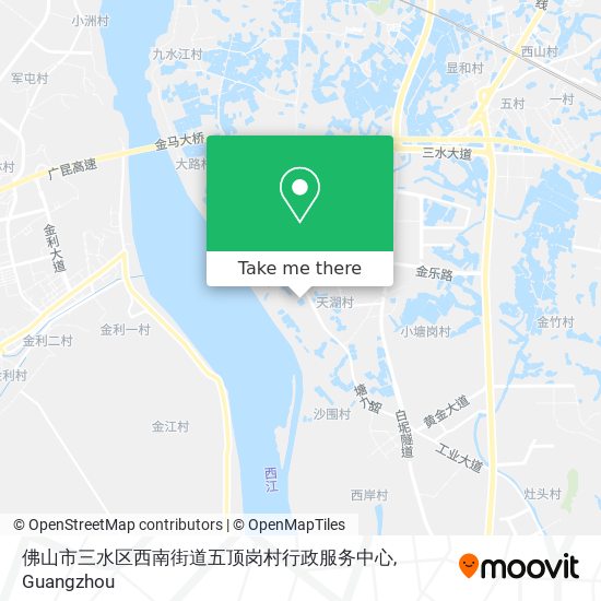 佛山市三水区西南街道五顶岗村行政服务中心 map