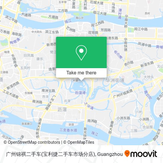 广州锦祺二手车(宝利捷二手车市场分店) map