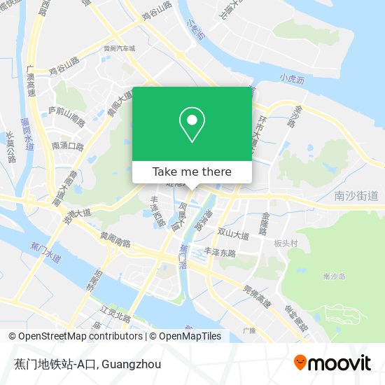 蕉门地铁站-A口 map