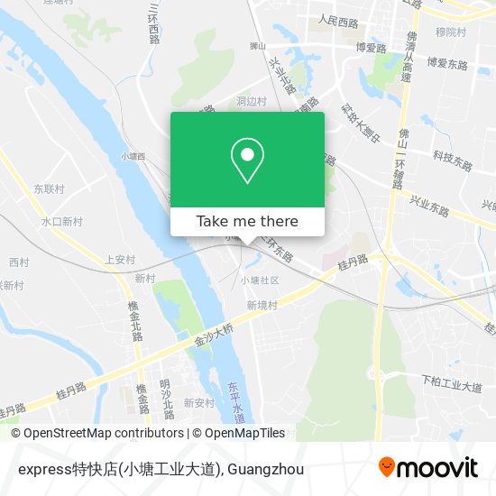 express特快店(小塘工业大道) map