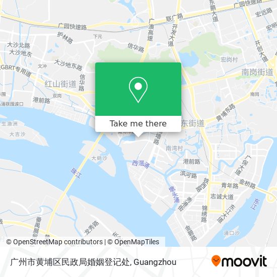 广州市黄埔区民政局婚姻登记处 map