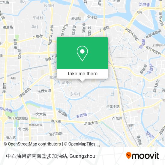 中石油碧辟南海盐步加油站 map