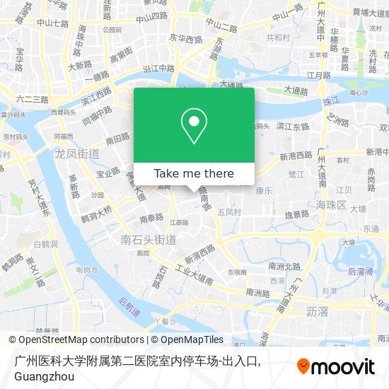 广州医科大学附属第二医院室内停车场-出入口 map