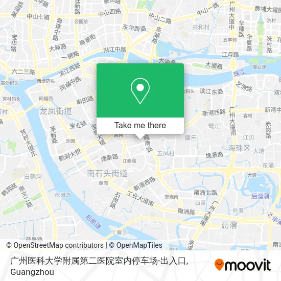 广州医科大学附属第二医院室内停车场-出入口 map