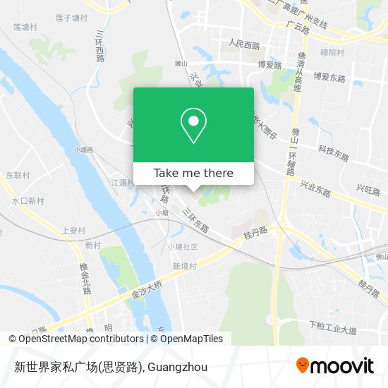 新世界家私广场(思贤路) map