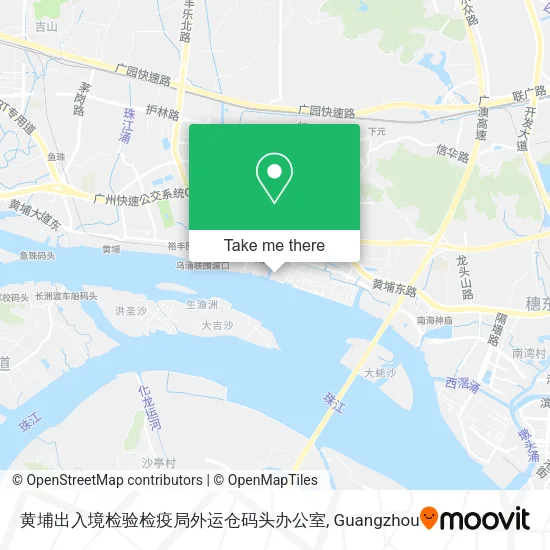 黄埔出入境检验检疫局外运仓码头办公室 map