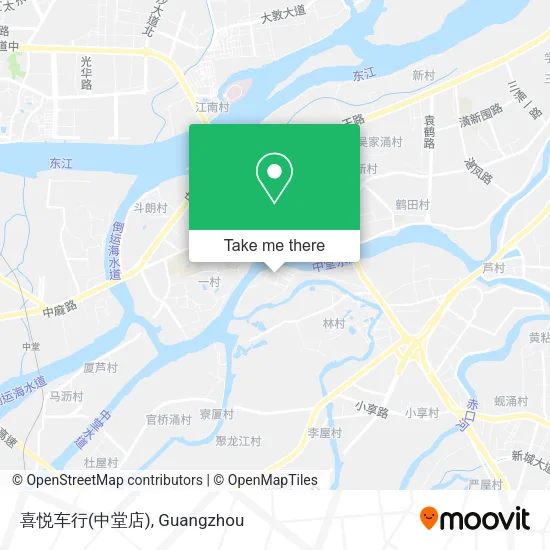 喜悦车行(中堂店) map