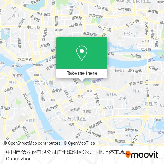 中国电信股份有限公司广州海珠区分公司-地上停车场 map