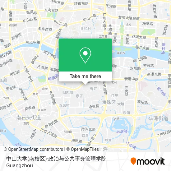 中山大学(南校区)-政治与公共事务管理学院 map