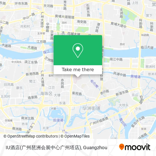 IU酒店(广州琶洲会展中心广州塔店) map