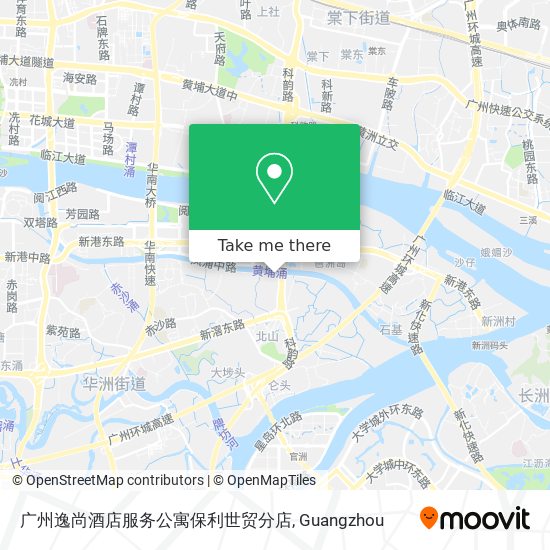 广州逸尚酒店服务公寓保利世贸分店 map